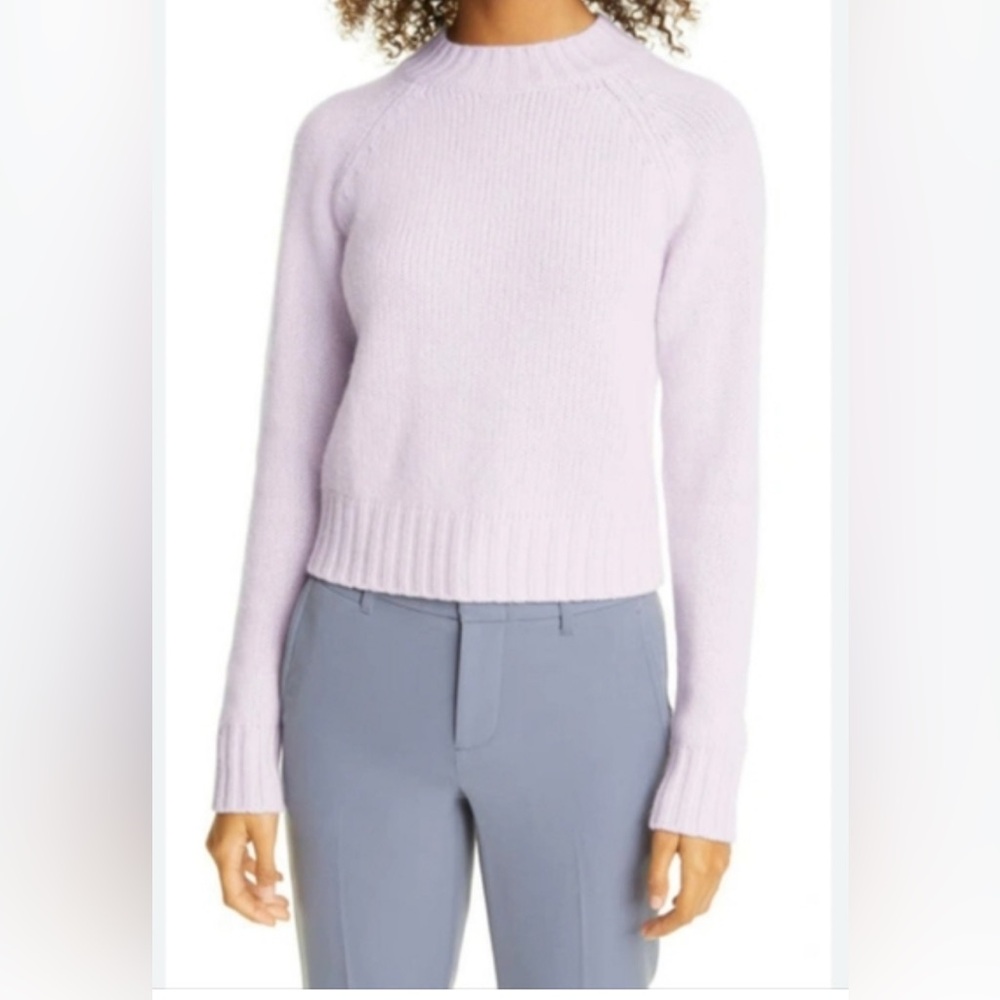 Vince Shrunken Mock Neck Cashmere Sweater size M NWT
